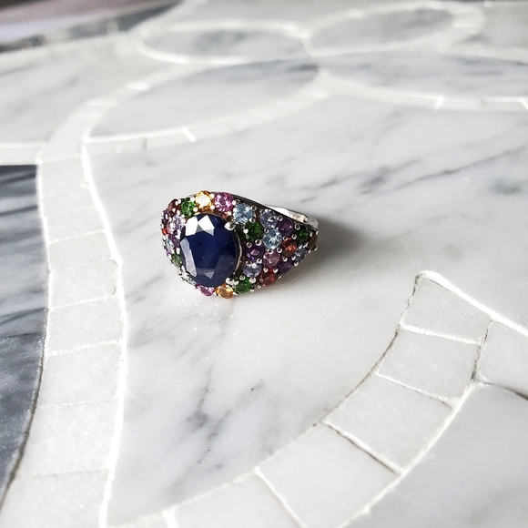 Sloane • Sapphire & Multi Gem Ring - Picture 3 of 10